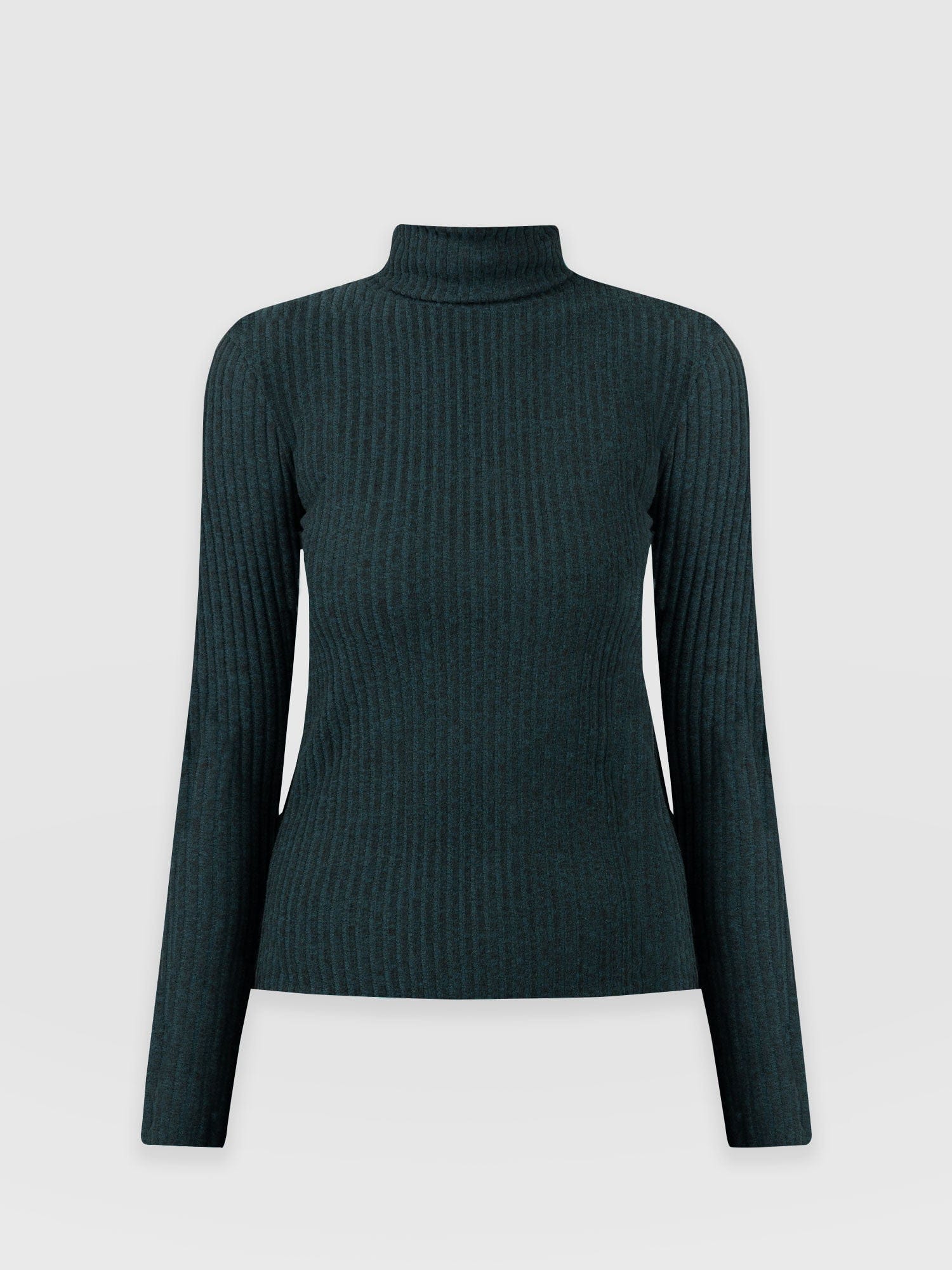 Tempest Rollneck Green - Women's Tops | Saint + Sofia® UK
